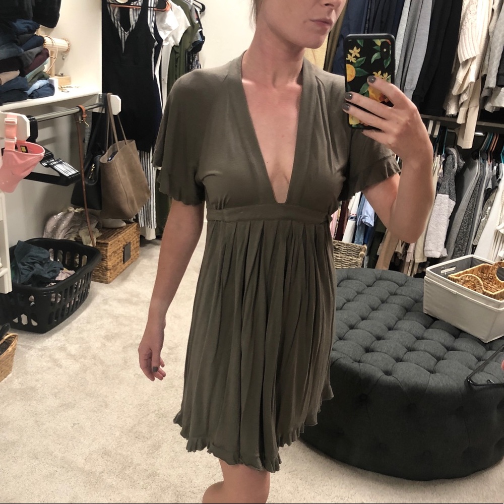 Spense Olive Green Dress